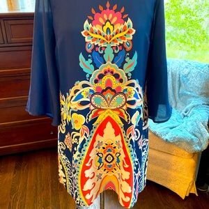 As You Wish Patterned Dress.  Size M.